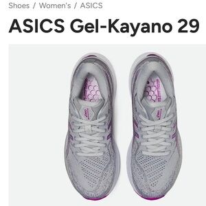 BRAND NEW Asics Women’s Gel Kayano 29 in Grey/Purple size 9